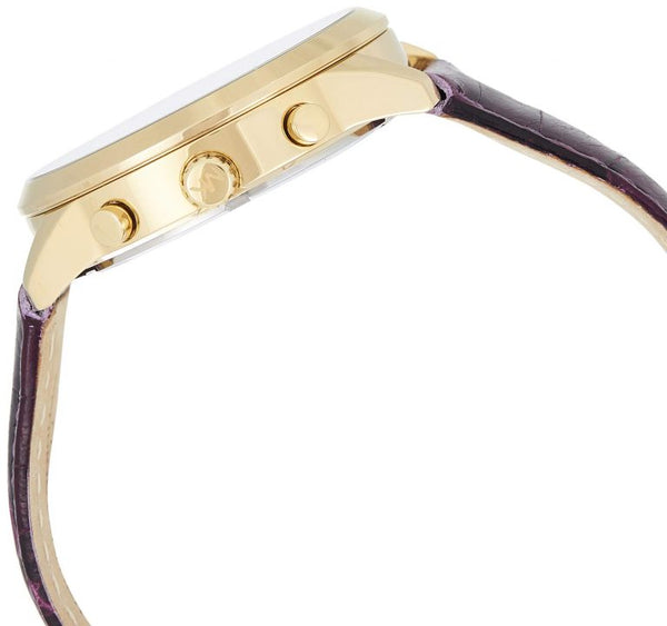 Michael Kors Slater Purple Leather Women's Watch MK2687 - Watches of America #3