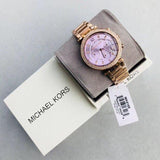 Michael Kors Parker Chronograph Purple Dial Rose Ladies Watch MK6169 - Watches of America #5