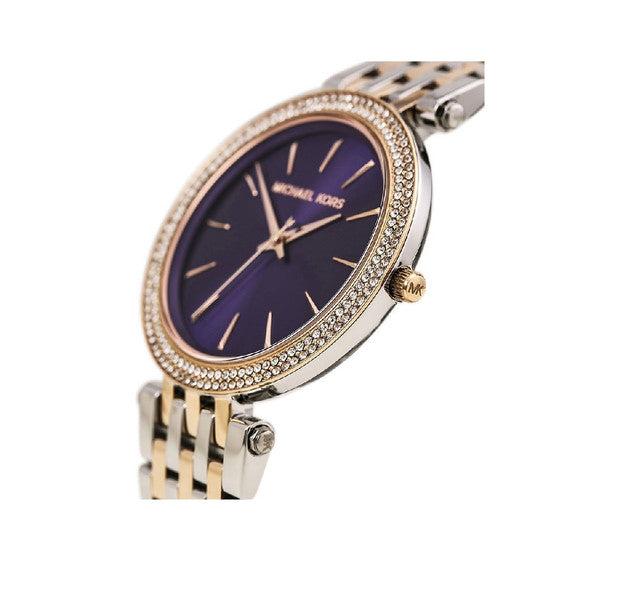 Michael Kors Two Tone Darci Purple Dial Women's Watch MK3353 - Watches of America #2