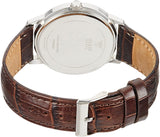 GUESS Men's White Dial Brown Leather Strap Watch W70016G2 - Watches of America #2