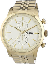 Fossil Gold Townsman Tone Stainless Steel Chronograph Men's Watch FS4856 - Watches of America #2
