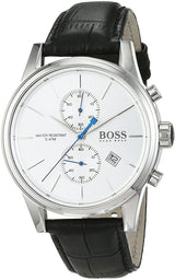 Hugo Boss Jet Black Dial Leather Strap Men's Watch HB1513282 - Watches of America #6