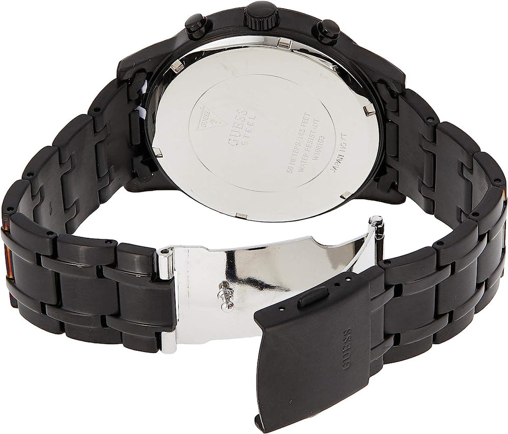 Guess All Black Chronograph Ion Plated Men's Watch W0522G2