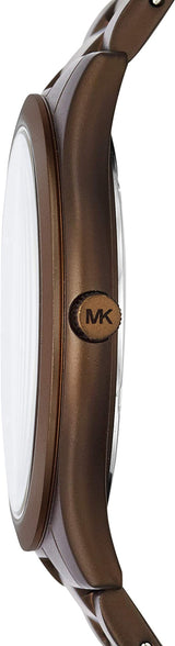 Michael Kors Slim Runway Brown Unisex Watch MK4508 - Watches of America #2