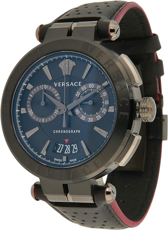 Versace Aion Chronograph All Black Men's Watch VBR030017 - Watches of America #2