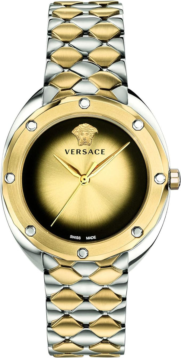 Versace Shadov Gold-Tone Sunray Women's Watch  VEBM00518 - Watches of America