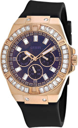 Guess Venus Black Silicone Crystal Women's Watch  GW0118L2 - Watches of America