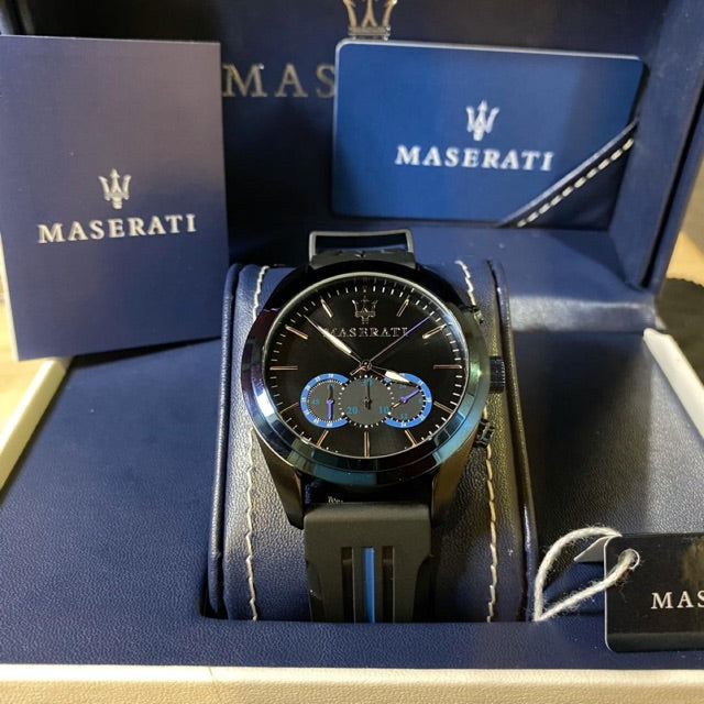 Maserati Traguardo Chronograph Black/Blue Dial Men's Watch R8871612006