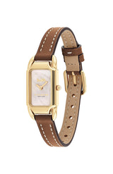 Coach Cadie Brown Leather Strap Women's Watch 14504028 - Watches of America #2