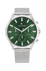 Tommy Hilfiger Ryder Green Dial Mesh Men's Watch  1710499 - Watches of America