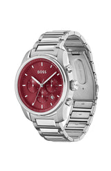 Hugo Boss Trace Chronograph Burgundy Dial Men's Watch 1514004 - Watches of America #2