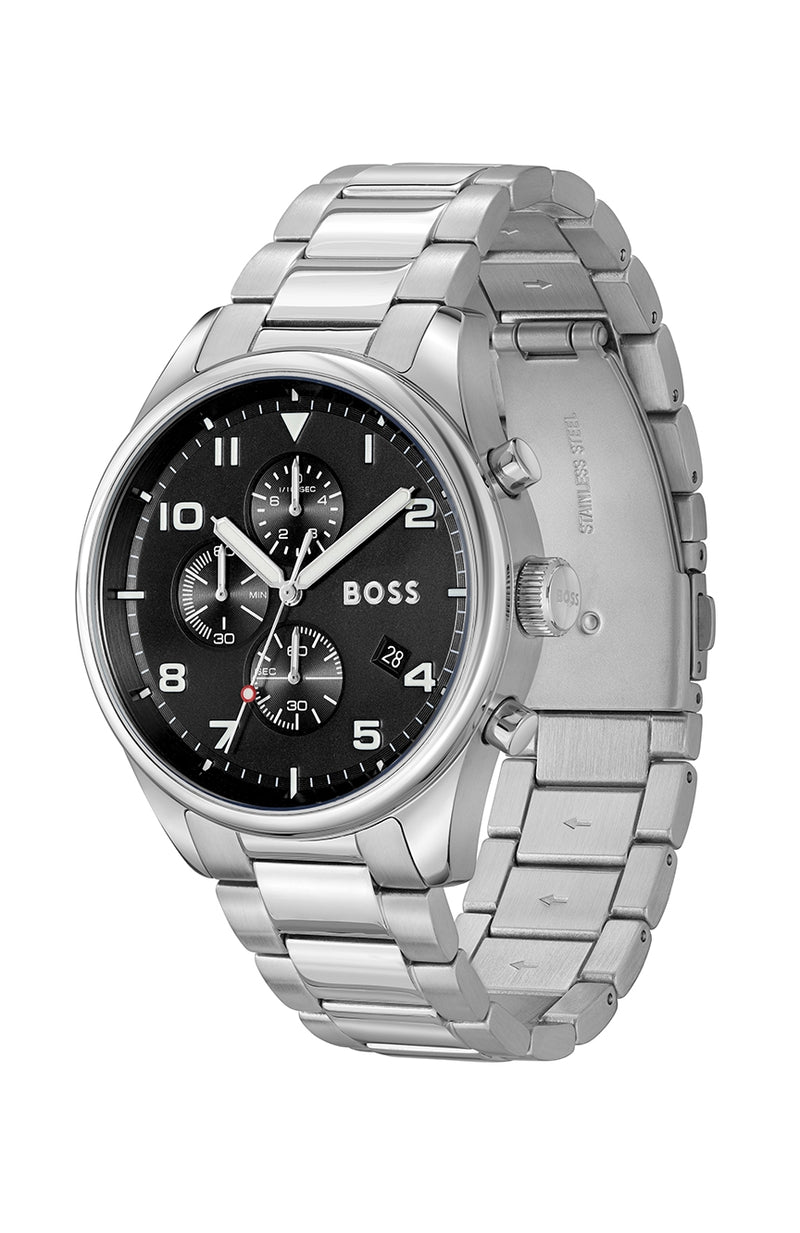 Hugo Boss Quartz Silver Chrograph Women's Watch 1514008 - Watches of America #2