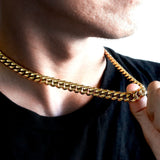 Big Daddy 10mm All Gold Cuban Long Chain