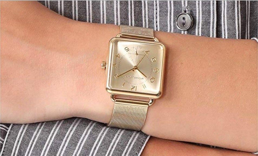 Michael Kors Brenner Square Gold Tone Women's Watch MK3663 Michael Kors Brenner Square Gold Tone Women's Watch MK3663