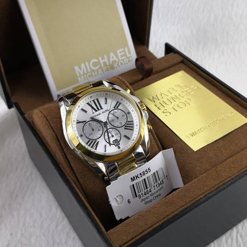 Michael Kors Bradshaw Chronograph Two-tone Ladies Watch MK5855 - Watches of America #8