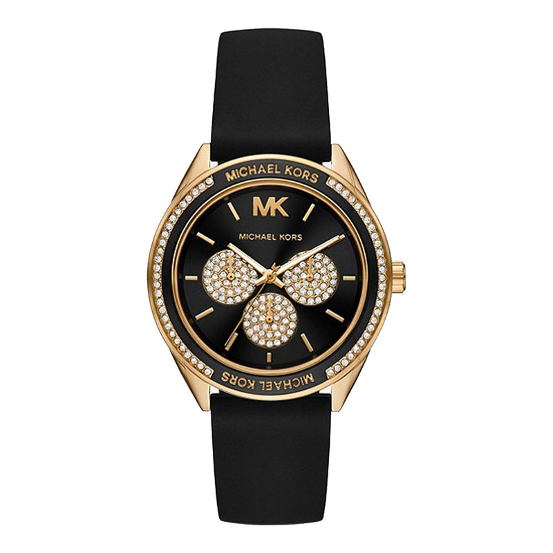 Michael Kors Quartz Black Silicon Strap Women's Watch  MK6944 - Watches of America