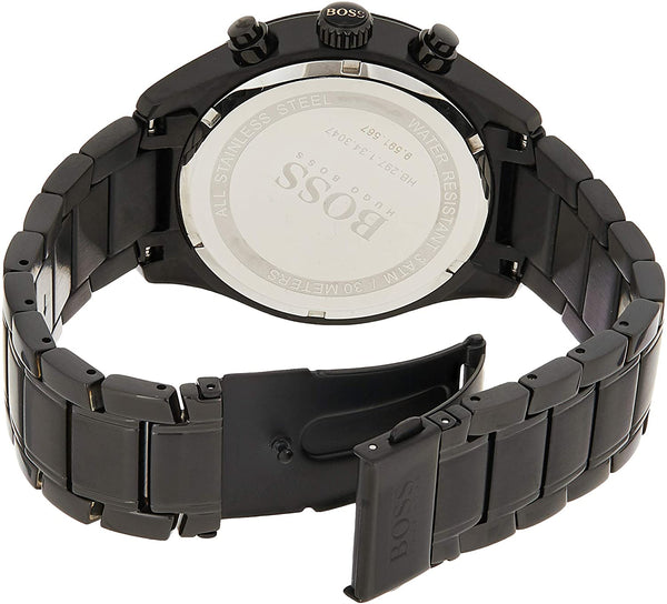 Hugo Boss Men's Grand Prix Black IP/Gold Accent  HB1513578 - Watches of America #4