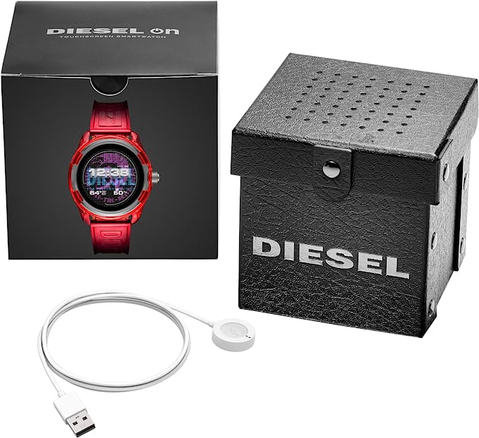 Diesel Red Fadelite Unisex Smartwatch DZT2019 - Watches of America #6