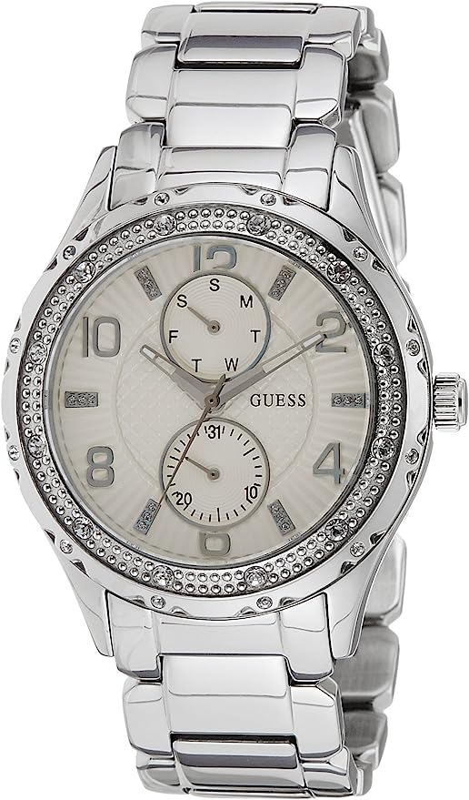 Reloj Guess para mujer W0823L13 Colección Glitter Girl analógico.