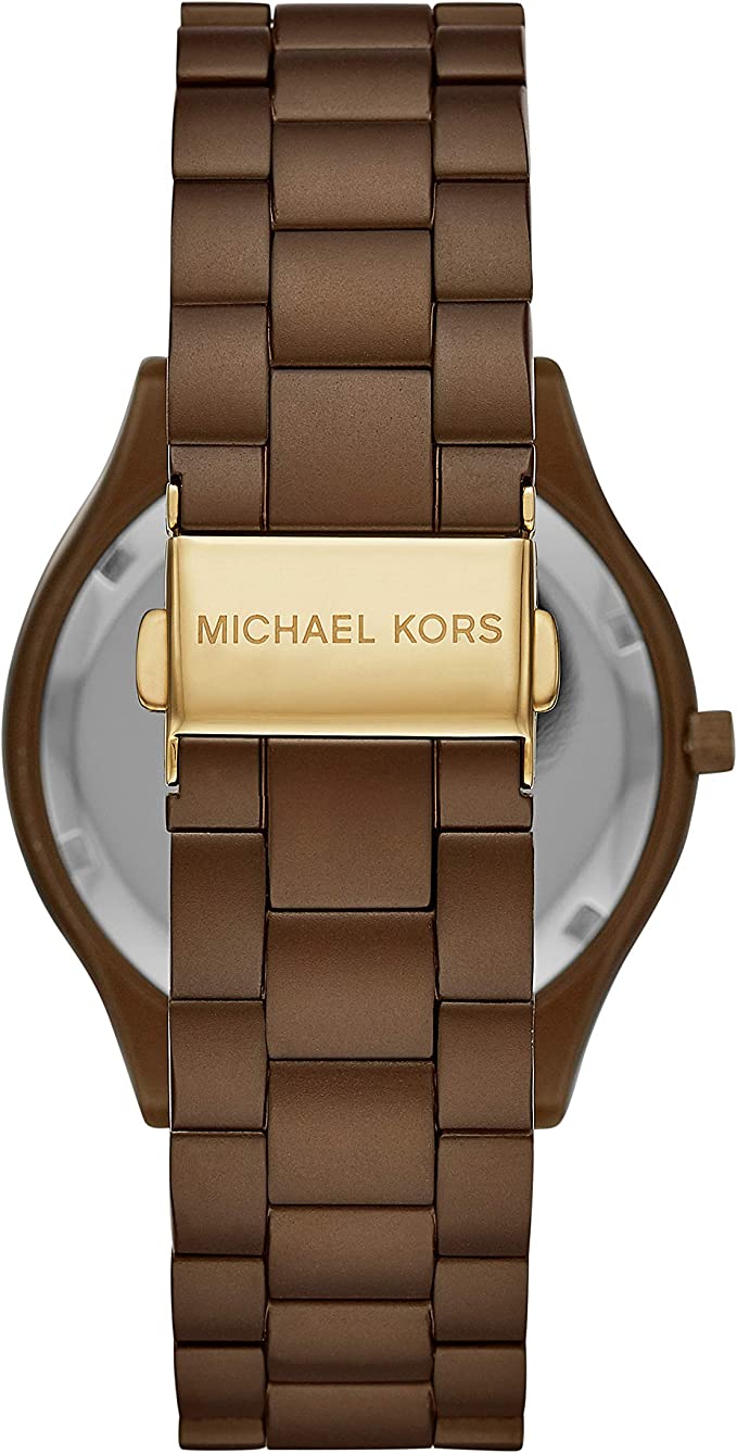 Michael Kors Slim Runway Brown Unisex Watch MK4508 - Watches of America #3