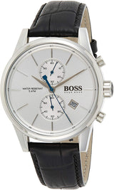 Hugo Boss Jet Black Dial Leather Strap Men's Watch  HB1513282 - Watches of America