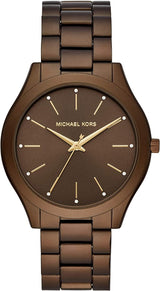 Michael Kors Slim Runway Brown Unisex Watch  MK4508 - Watches of America