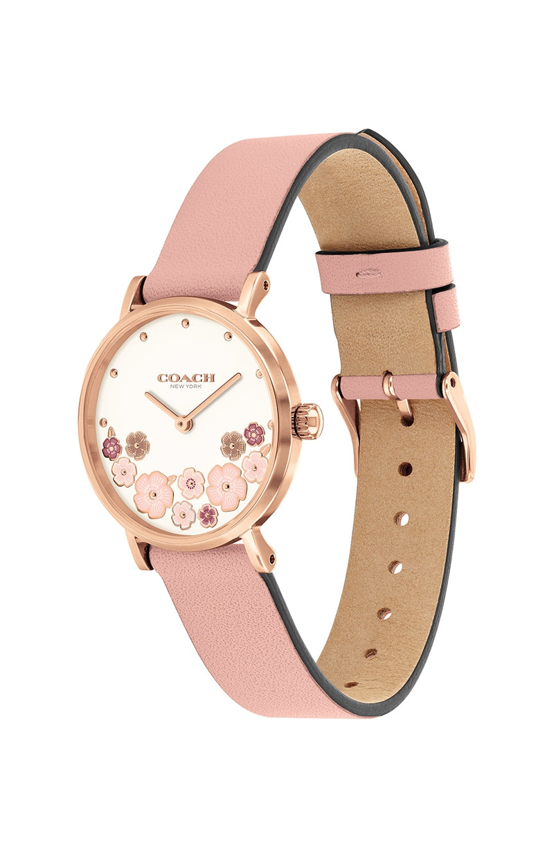 Coach Perry Pink Leather Women's Watch 14503769 - Watches of America #2