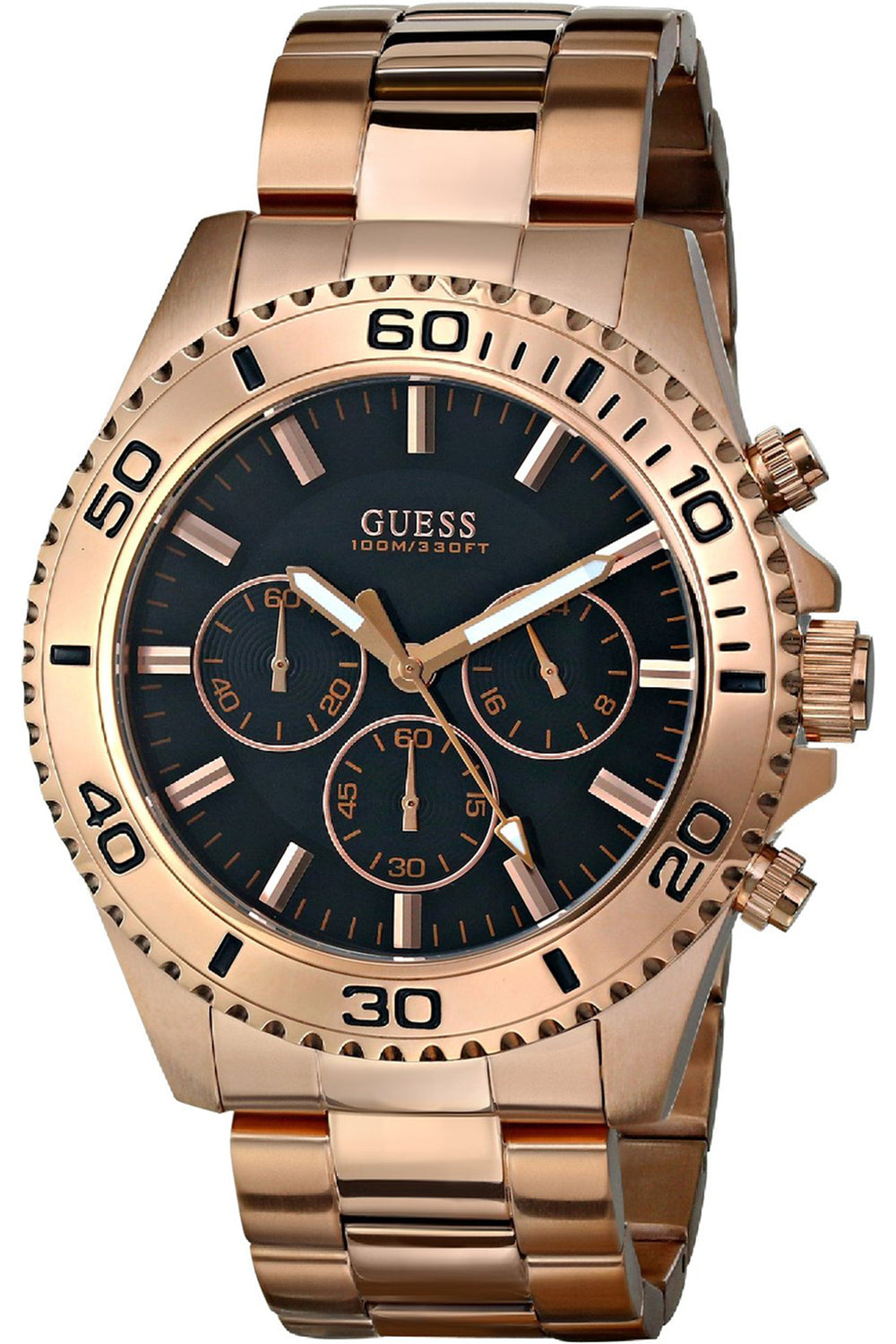 Guess Chaser Blue Dial Gold Men s Watch W0172G5 Watches of America