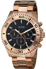 Guess Trend Black/Rose Gold Colored Steel Men's Watch  W0170G3 - Watches of America