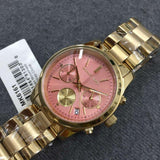 Michael Kors Runway Pink Dial Gold Women's Watch MK6161 - Watches of America #4