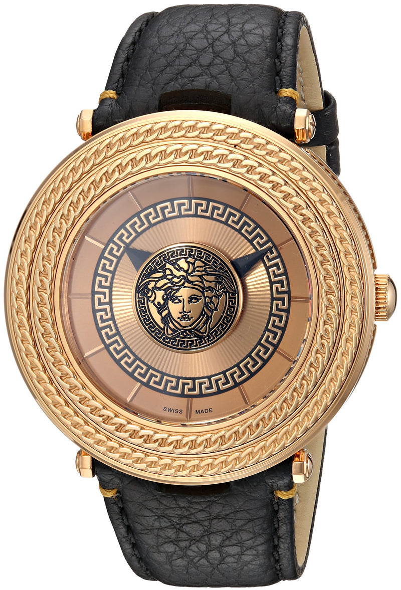 Versace V-Metal Icon Rose Gold Men's Watch  VQL020015 - Watches of America