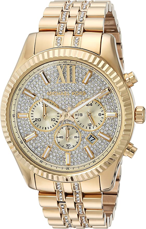Michael Kors Lexington Gold Tone Men's Watch  MK8579 - Watches of America