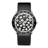 Marc By Marc Jacobs Amy Kiss Reloj de mujer de cuero negro con esfera gráfica MBM1163