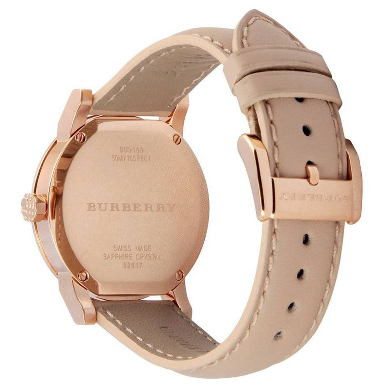 Burberry The City Reloj Mujer Cuero Rosa BU9210 Watches of America