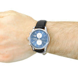 Hugo Boss Jet Chronograph Black Leather Men's Watch 1513283 - Watches of America #6