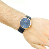 Hugo Boss Jackson Blue Dial Leather Strap Unisex Watch 1513371 - Watches of America #5