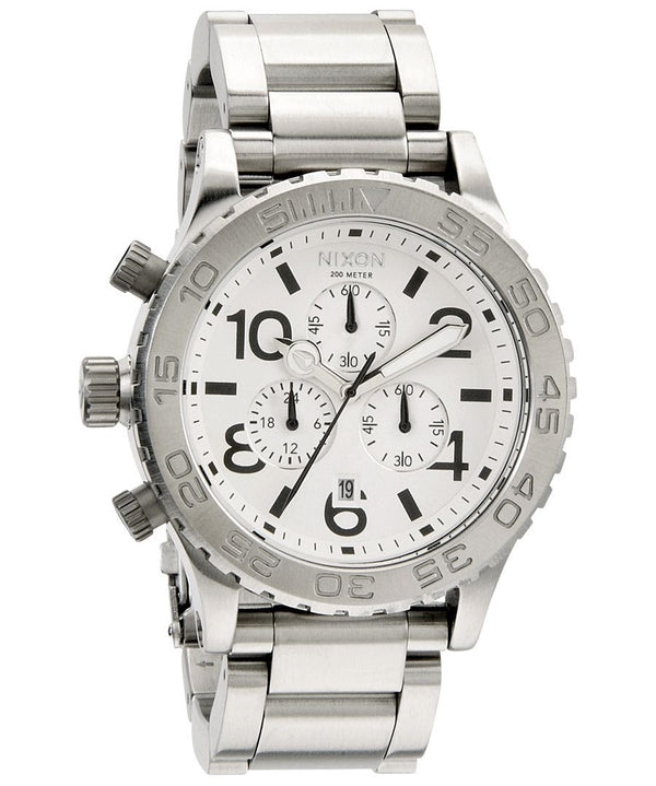 Nixon 42-20 Chronograph Stainless Steel Men's Watch Men's Watch  A037-100 - Watches of America