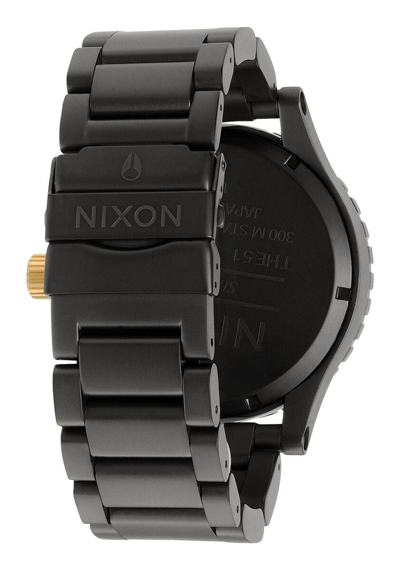 Nixon 51-30 Chronograph Matte Black & Gold Men's Watch A083-1041 - Watches of America #3