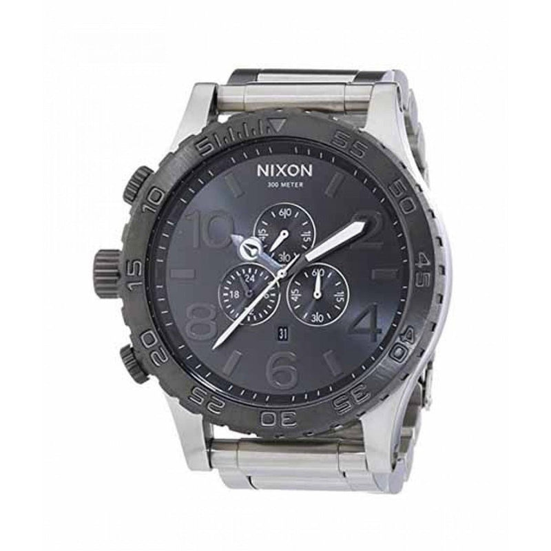 Nixon 51-30 Chrono Silver Gunmetal Men's Watch A083-1762 – Watches