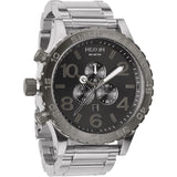 Nixon 51-30 Chrono Silver Gunmetal Men's Watch  A083-1762 - Watches of America