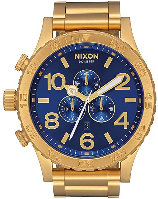 Nixon 51-30 Chrono Blue Dial Men's Watch  A083-2735 - Watches of America