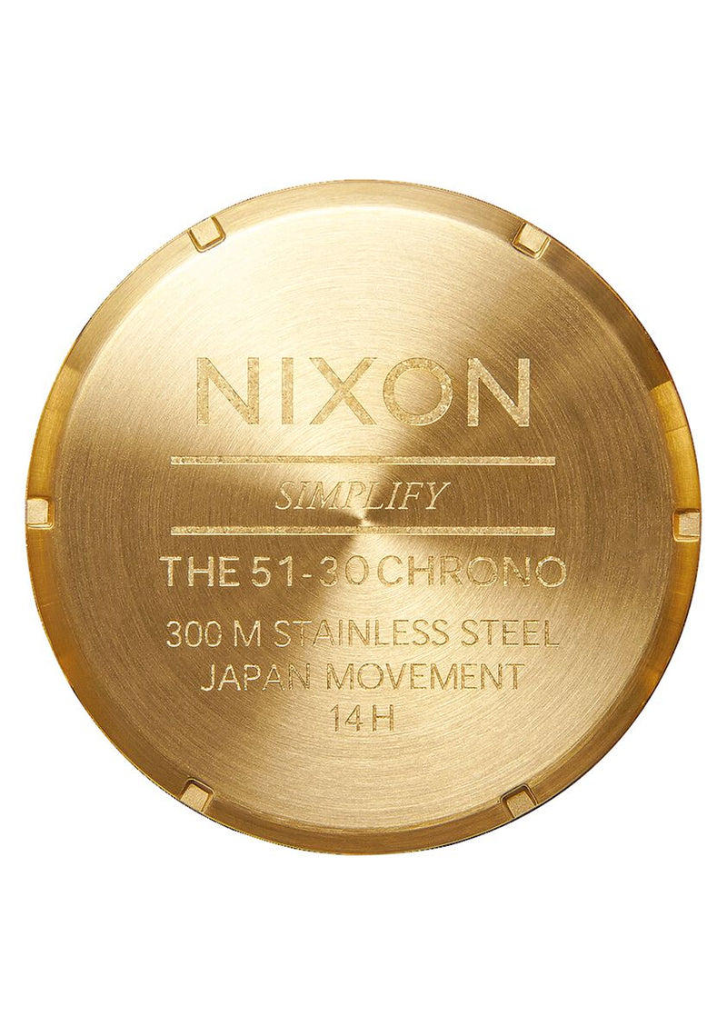 Nixon 51-30 Chrono Stainless Steel Gold Tone Men's Watch A083-502 - Watches of America #4