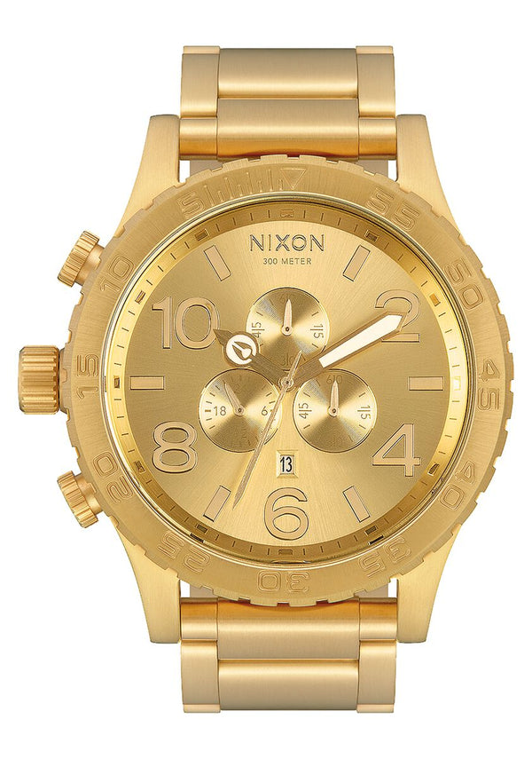 Nixon 51-30 Chrono Stainless Steel Gold Tone Men's Watch  A083-502 - Watches of America