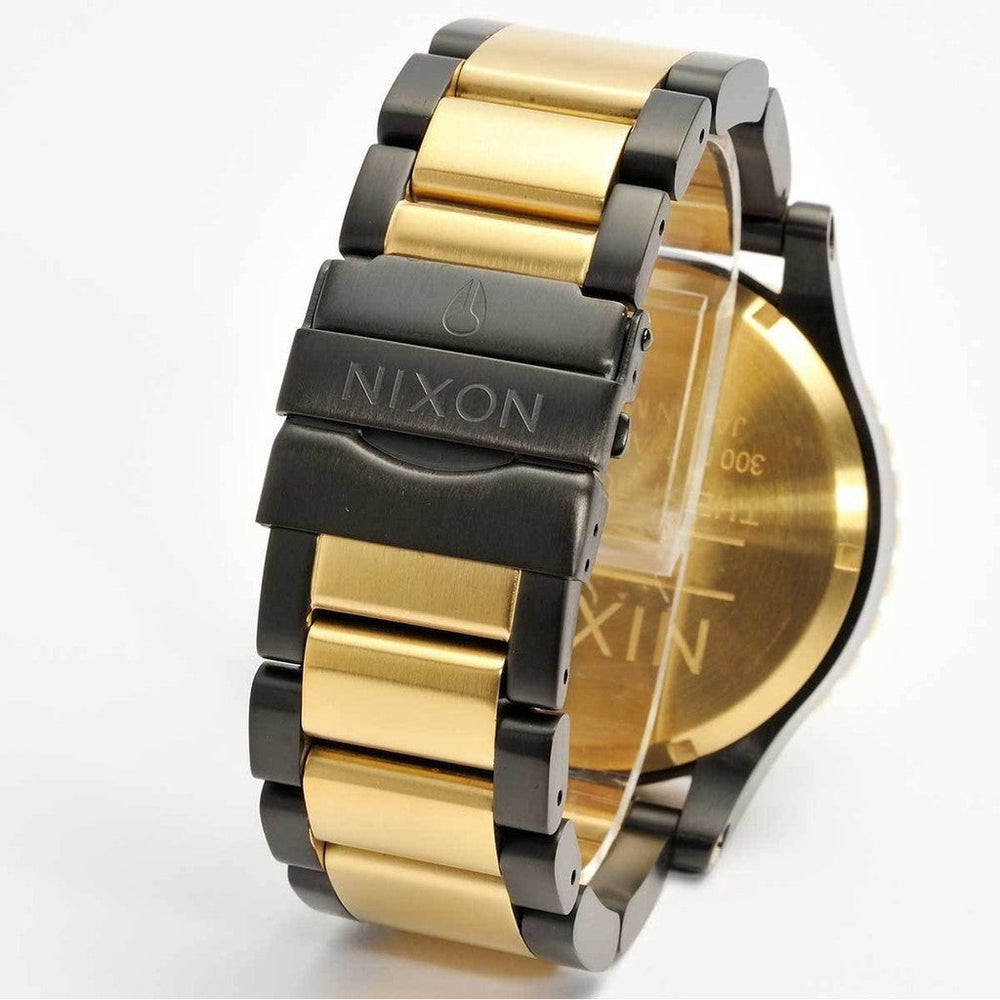 Nixon 51-30 Two Tone Analog Black Dial Men's Watch A083-595