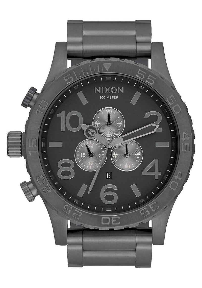 Nixon 51-30 Chronograph Gunmetal Men's Watch  A083-632 - Watches of America