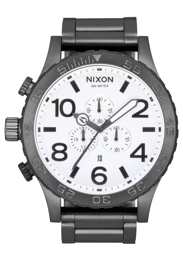 Nixon 51-30 All Gunmetal & White Men's Watch Men's Watch  A083-681 - Watches of America