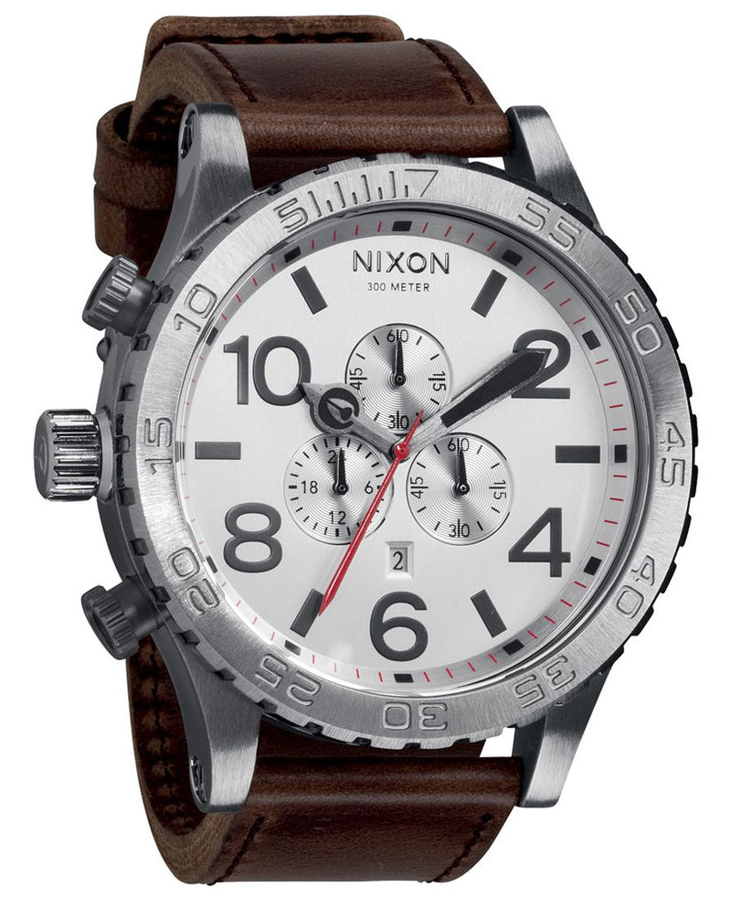 Nixon 51-30 Chronograph Silver Dial Men's Watch Men's Watch  A124-1113 - Watches of America