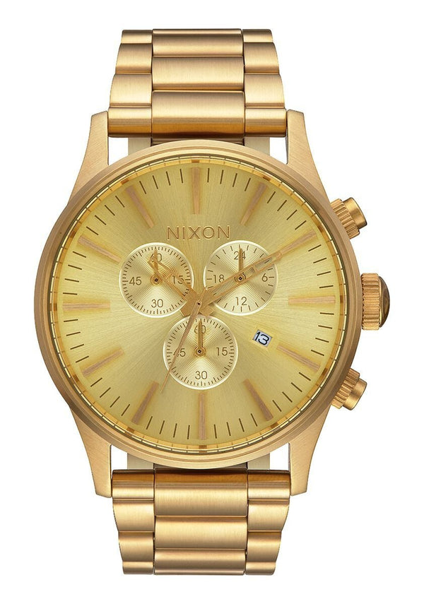 Nixon Sentry Chrono Gold Men's Watch  A386-502 - Watches of America