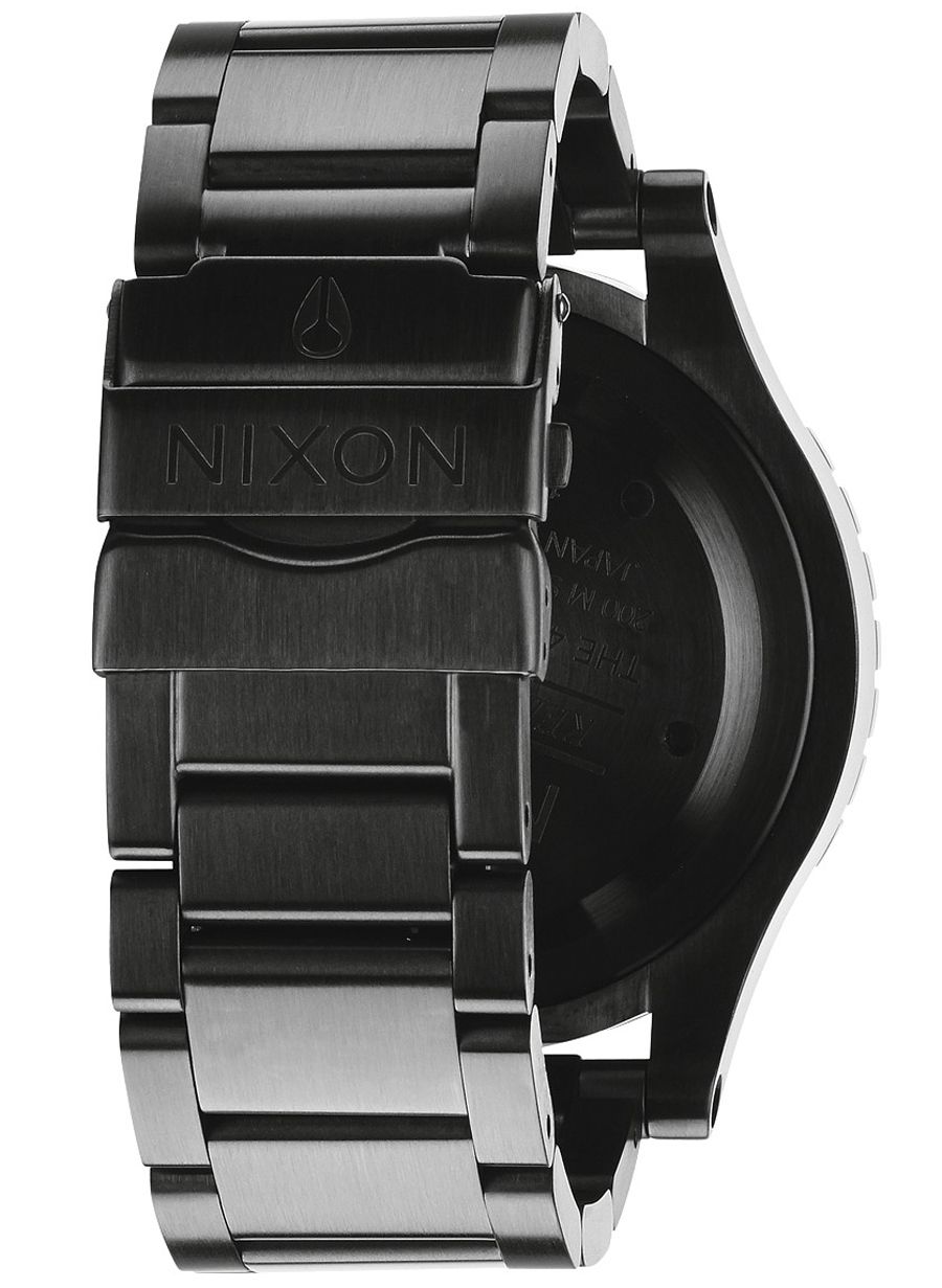 Nixon 48-20 Chrono Black Dial Black Ion-plated Men's Watch Men's 