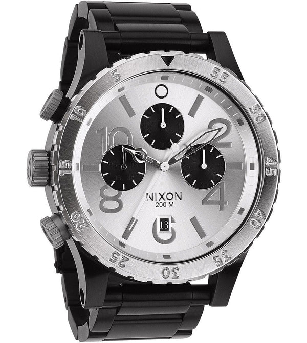 Nixon 48-20 Chronograph Silver Dial Men's Watch Men's Watch A486-180 - Watches of America #2